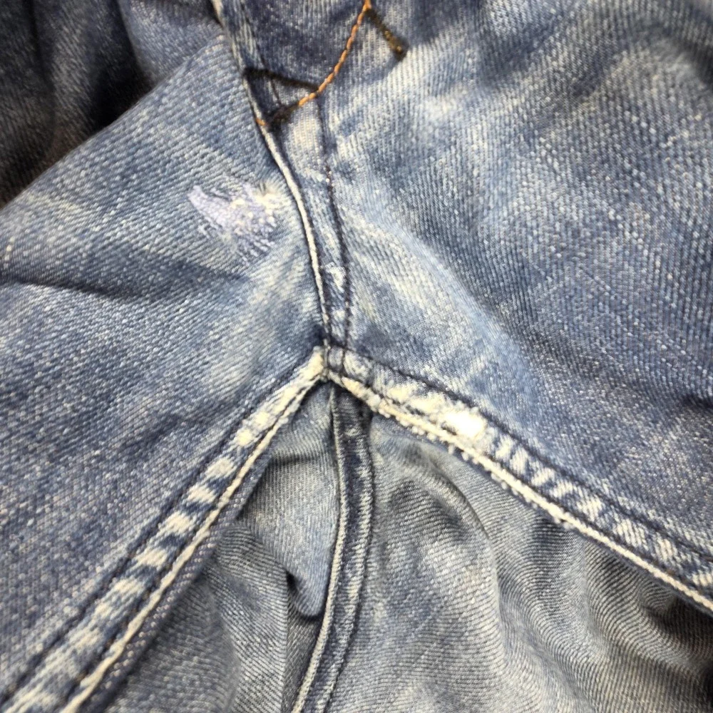 Diesel Jeans Mens 32x34 Blue Quratt Regular Straight Button Altered Hem 008BK